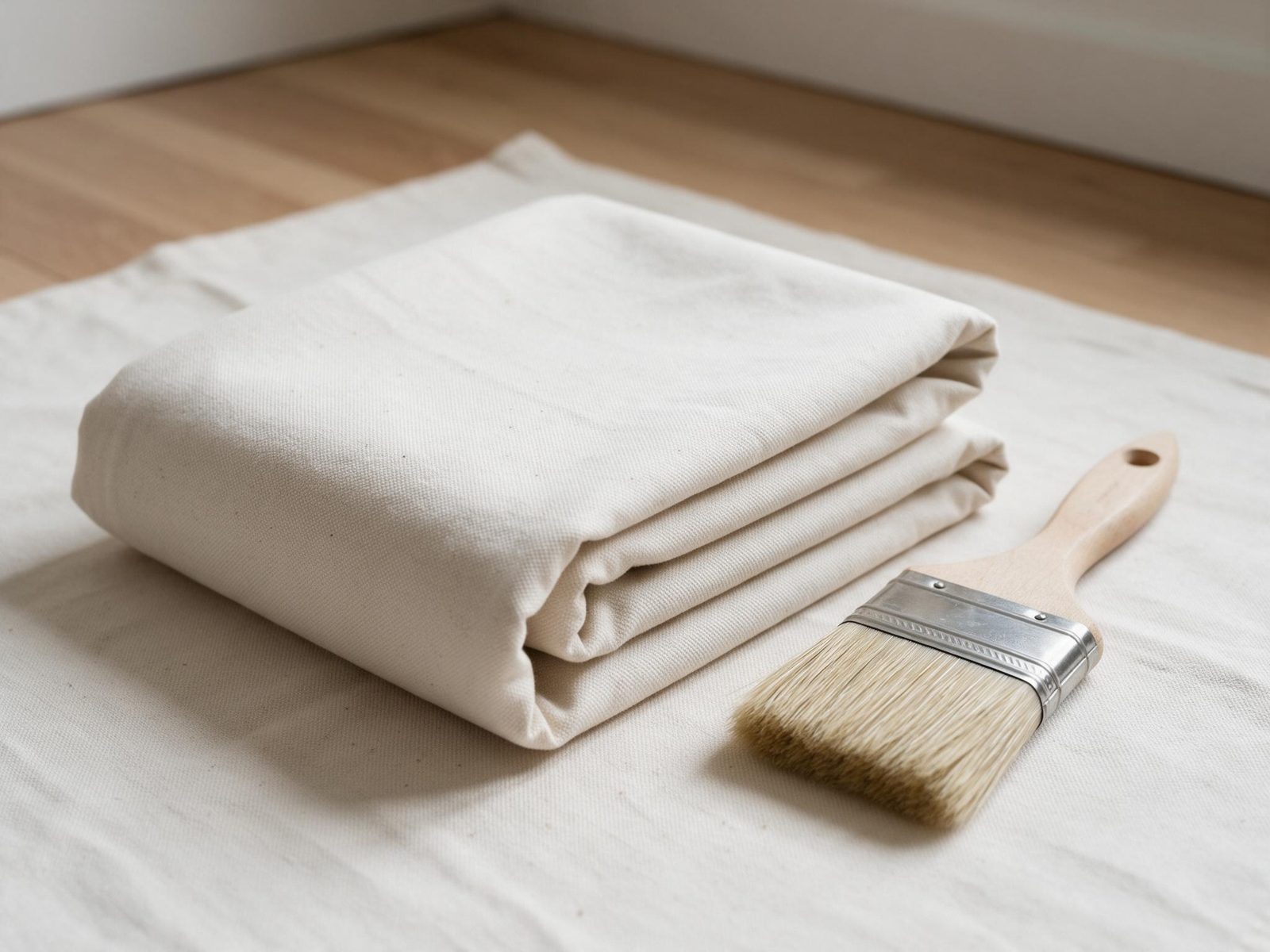 帆布防尘布（drop cloth）：粉刷时铺在地上