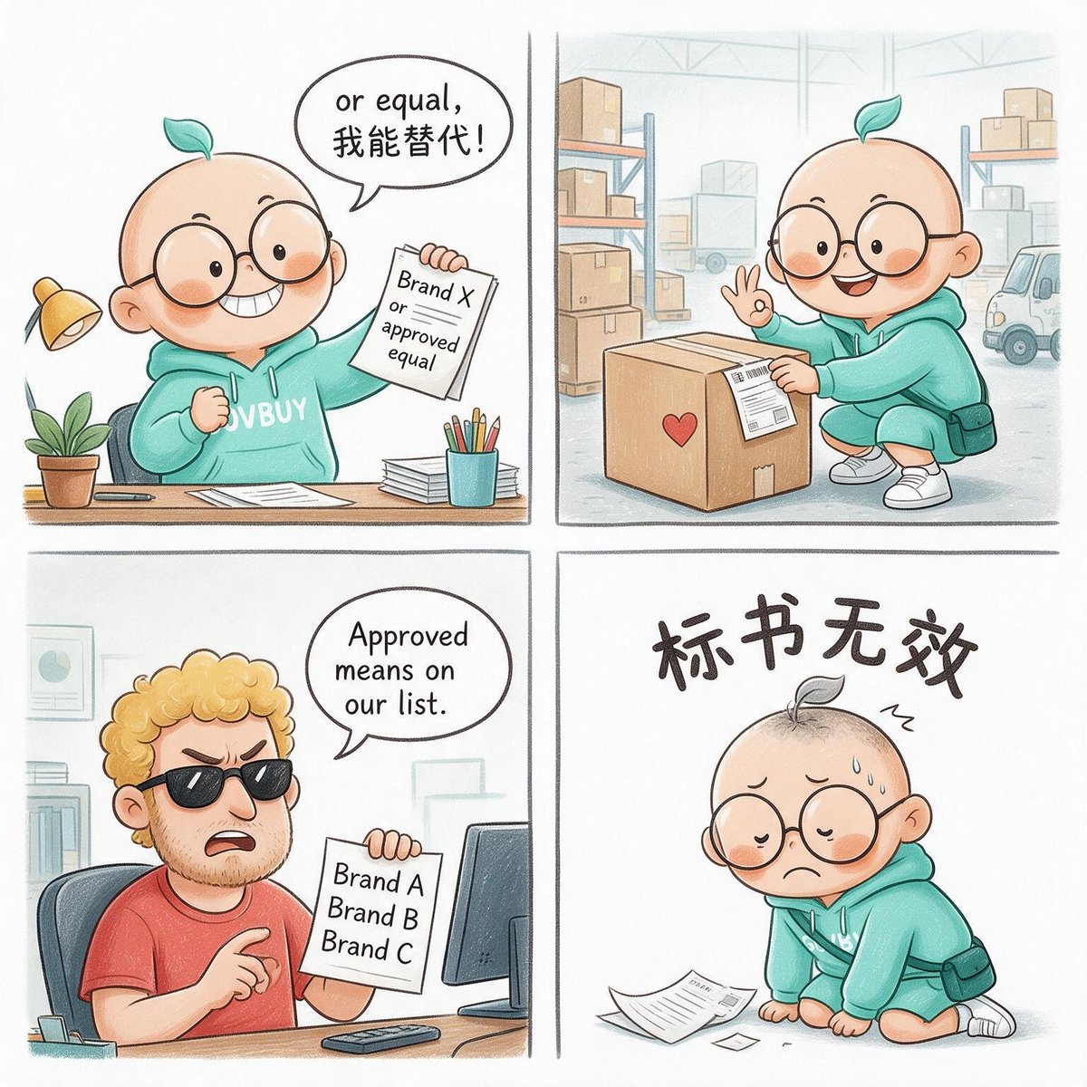 小贸入职记·标书篇：or approved equal，我能替代？