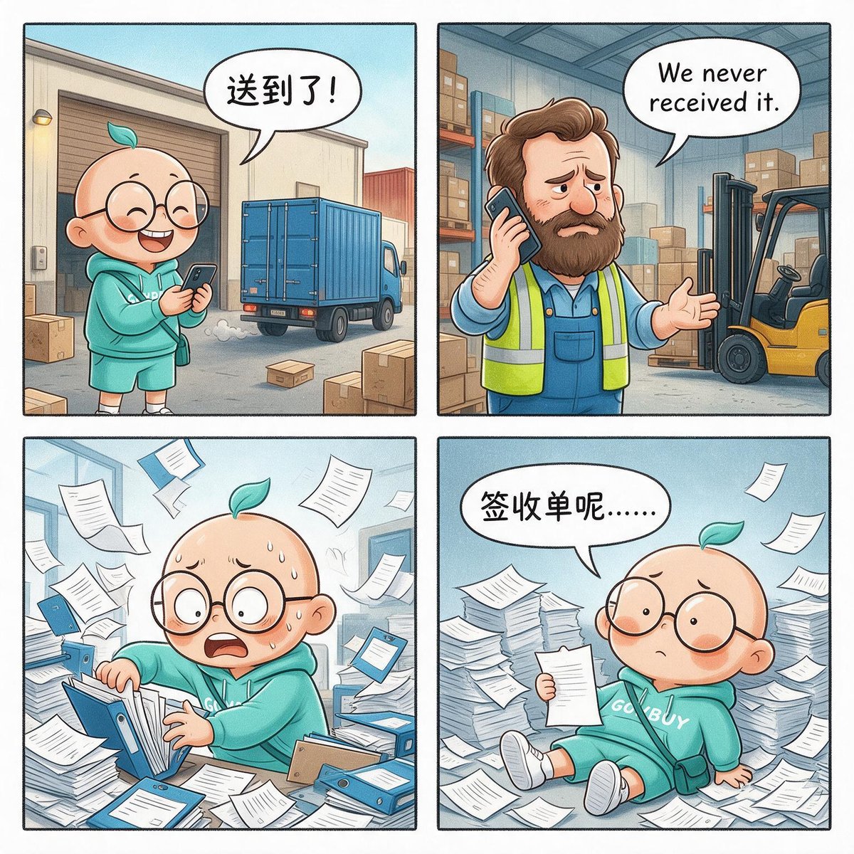 小贸入职记·采购篇：We never received it.